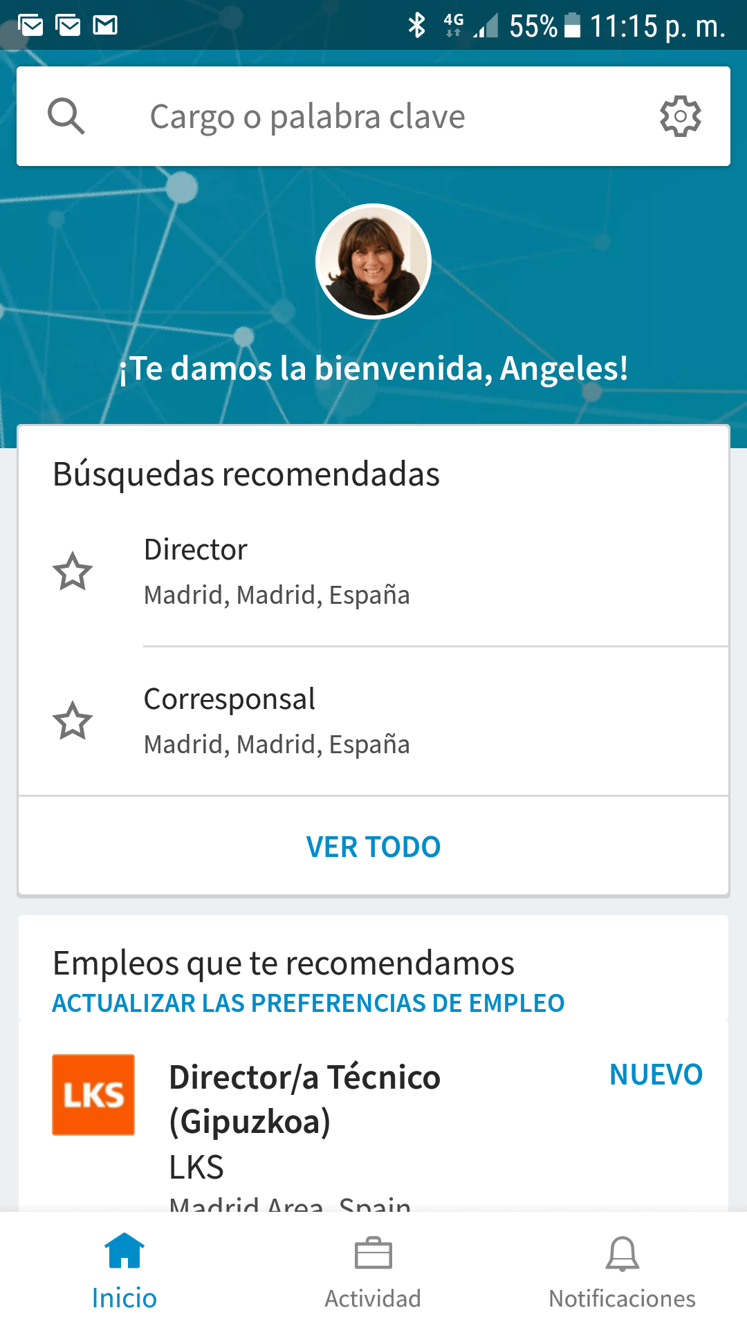 Home de LinkedIn Job Search